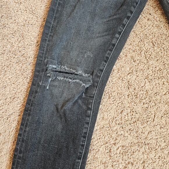 American Eagle Jeans Mens Tag 29x32 Act 29x29 Black Athletic Skinny Airflex Plus - Picture 4 of 13